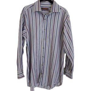 Etro men's striped dress shirt L/42